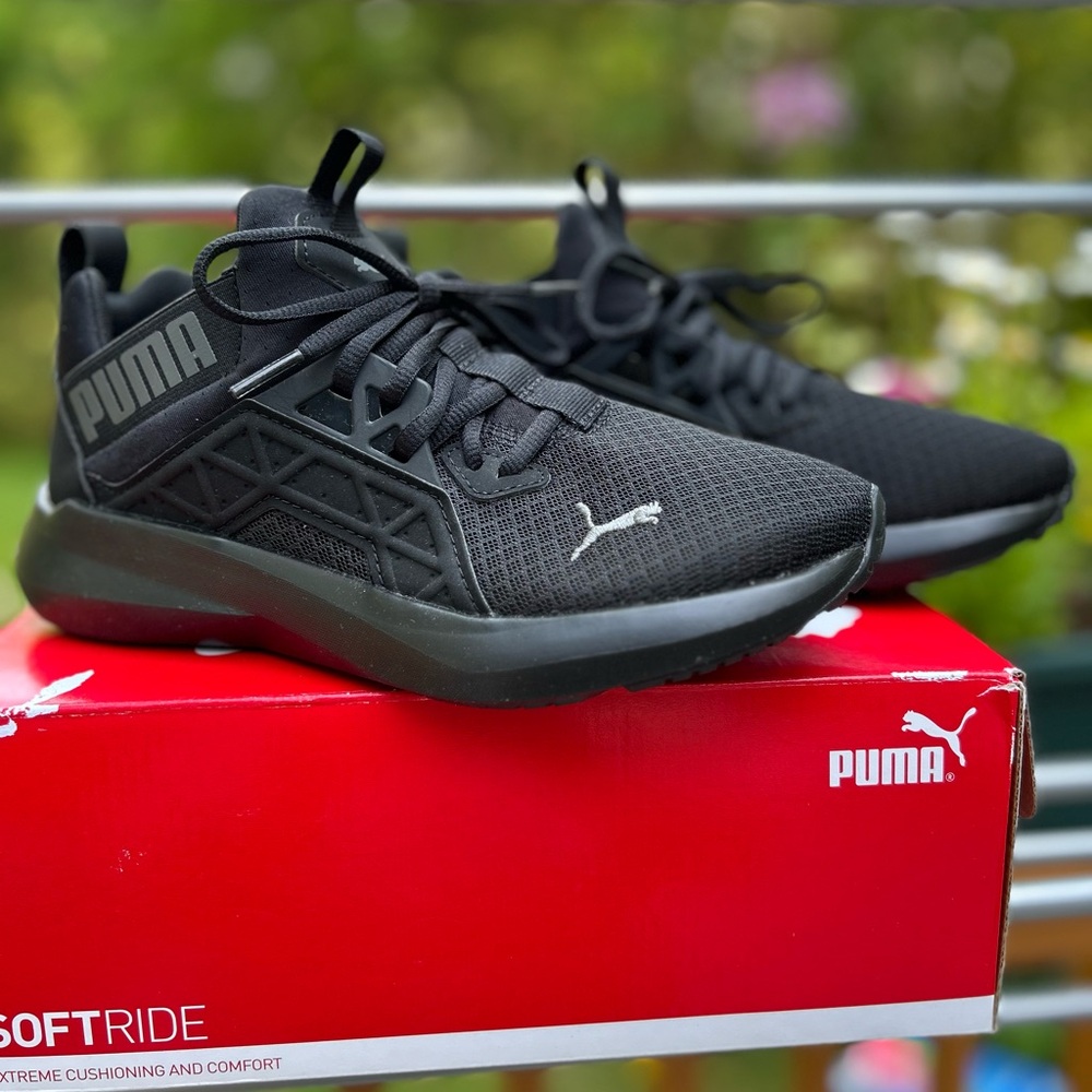 Puma Softride Enzo NXT Jr Black Sneakers